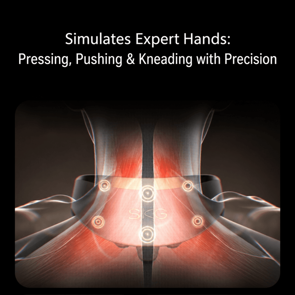 SKG G7 Pro-Fold Neck Massager – Titanium Edition