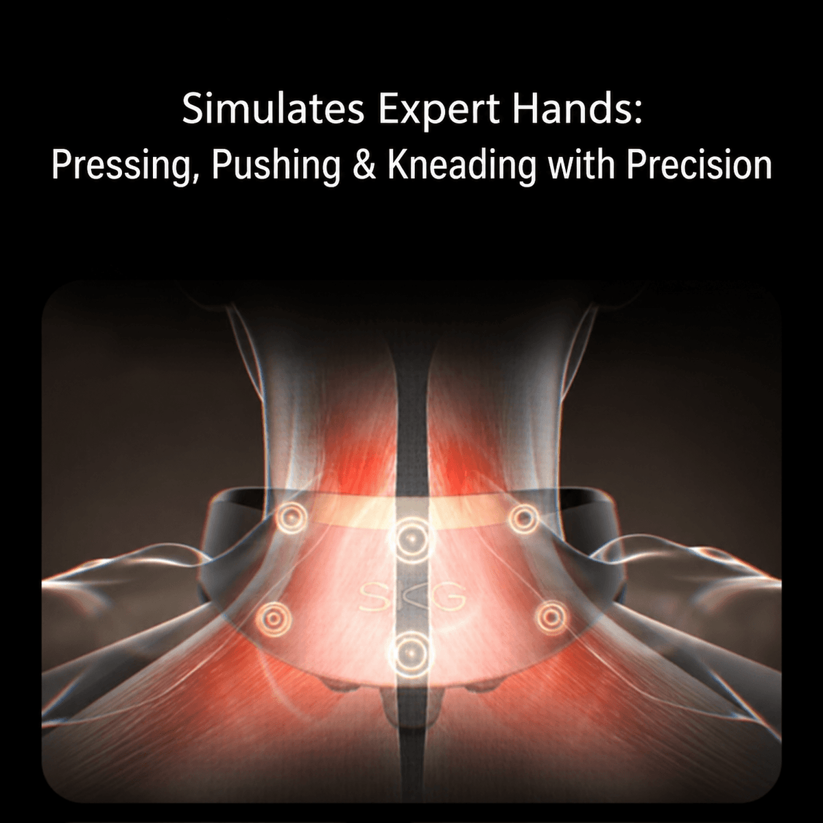 SKG G7 Pro-Fold Neck Massager – Titanium Edition