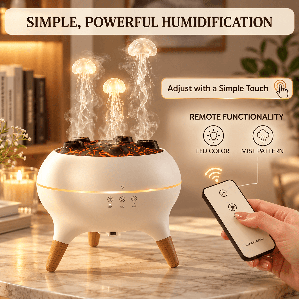 Jellyfish Aroma Diffuser with LED