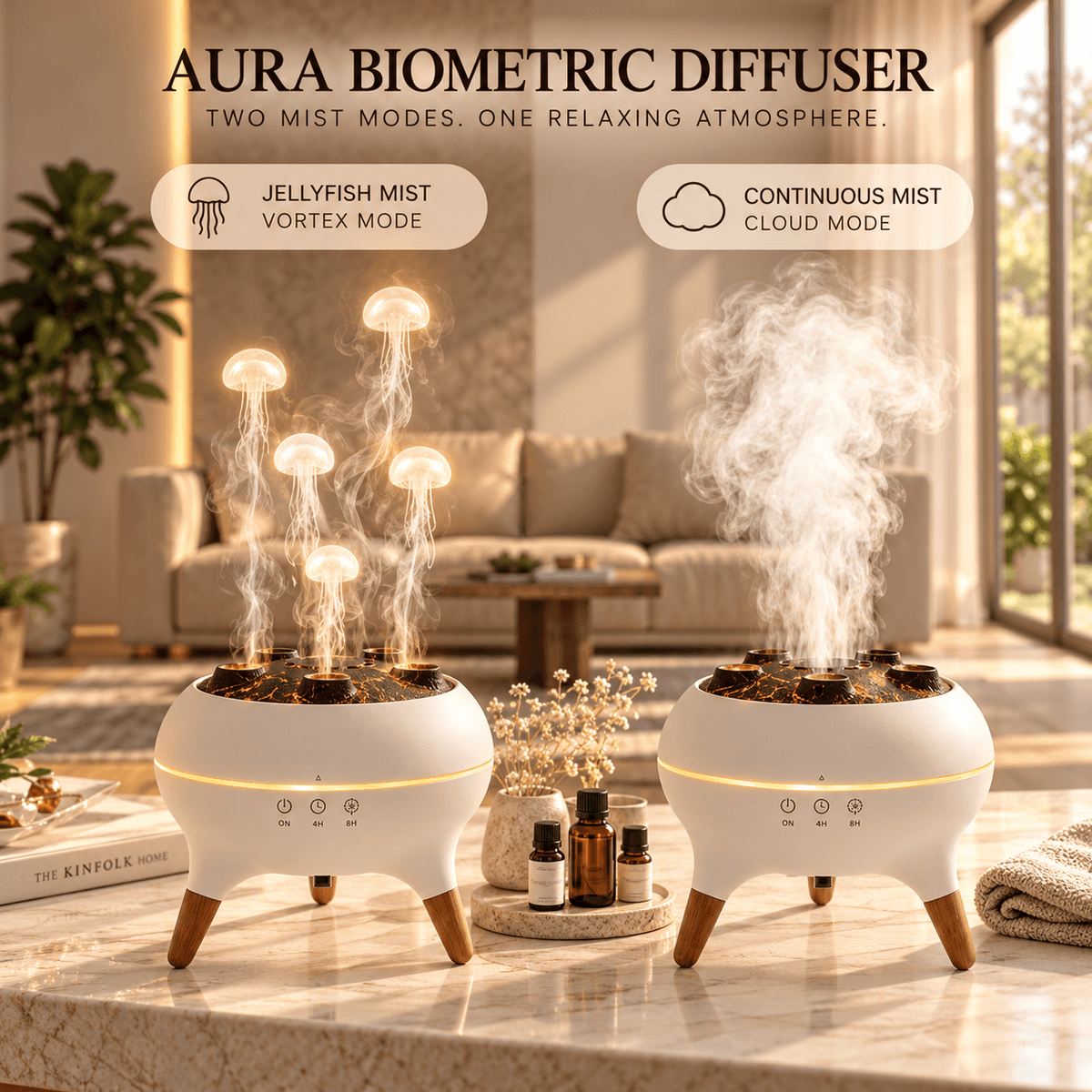 Jellyfish Aroma Diffuser with LED