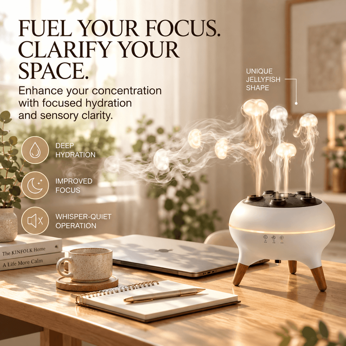 Jellyfish Aroma Diffuser with LED