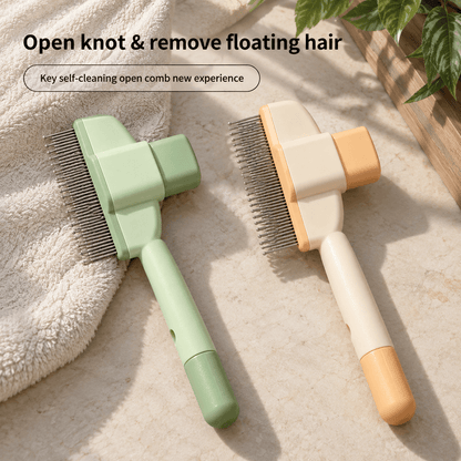 Self-Cleaning Pet Grooming Brush
