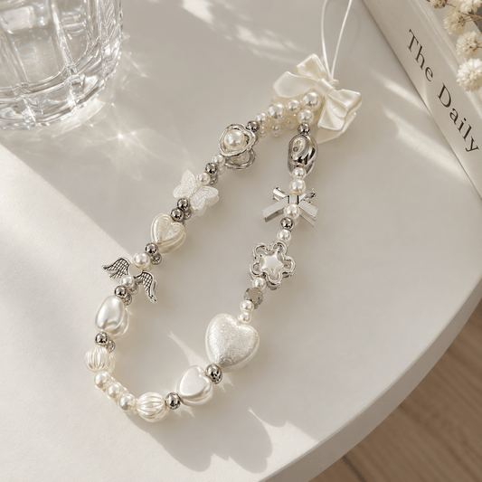 Pearl Beaded Camera Wrist Strap