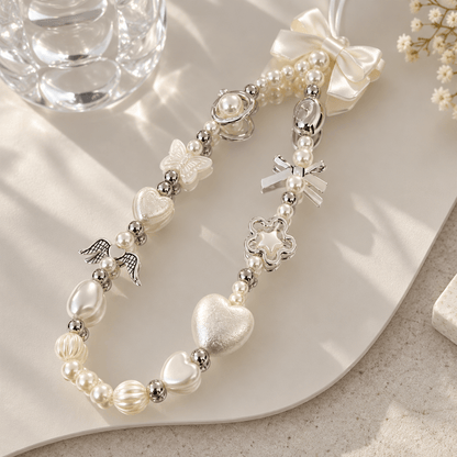 Pearl Beaded Camera Wrist Strap