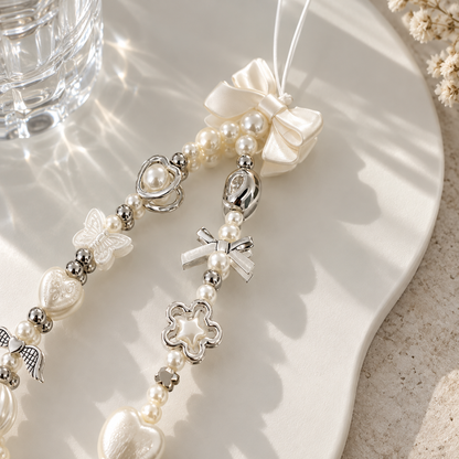 Pearl Beaded Camera Wrist Strap