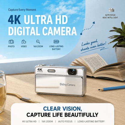Retro Sliding Digital Camera