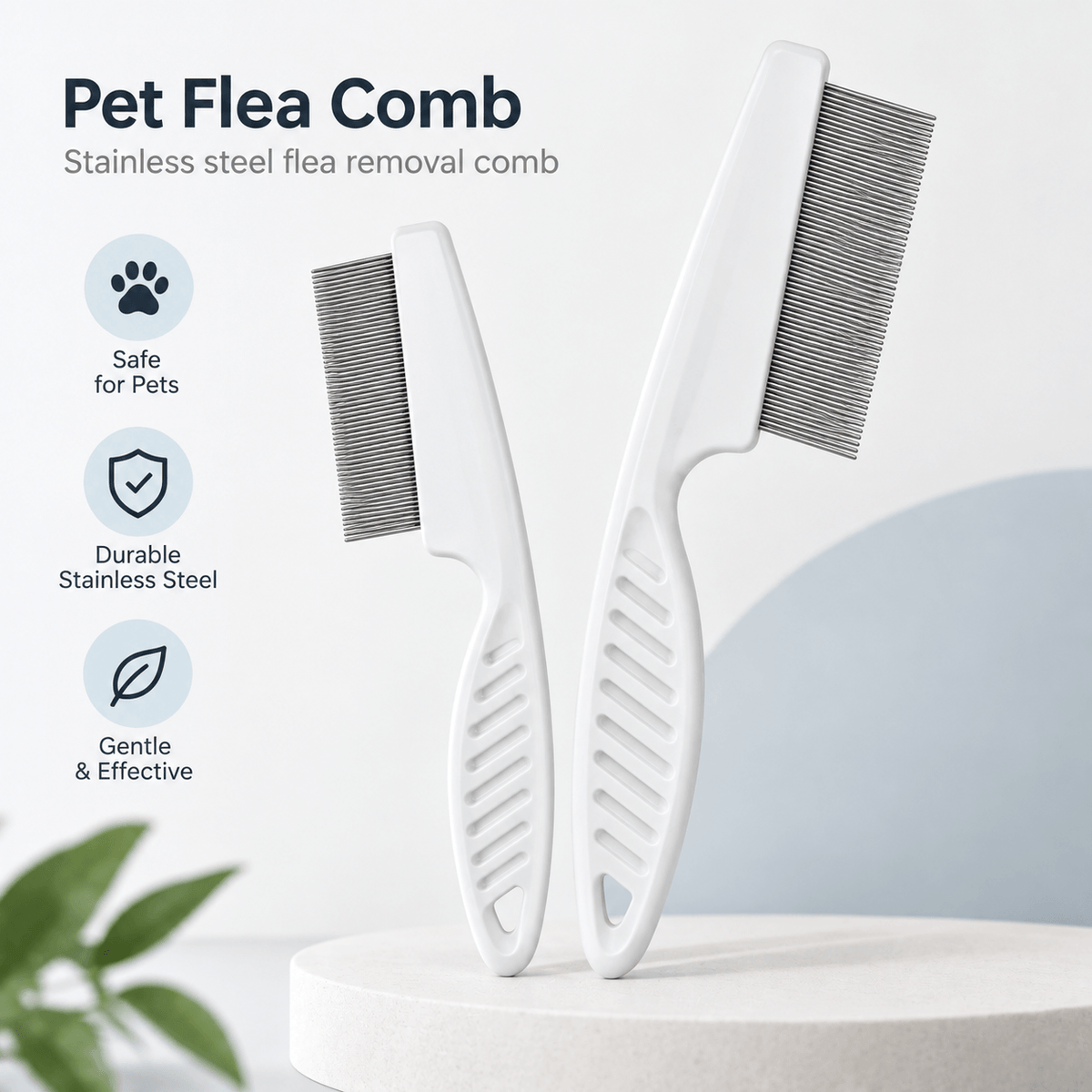 Gentle Flea Removal Comb
