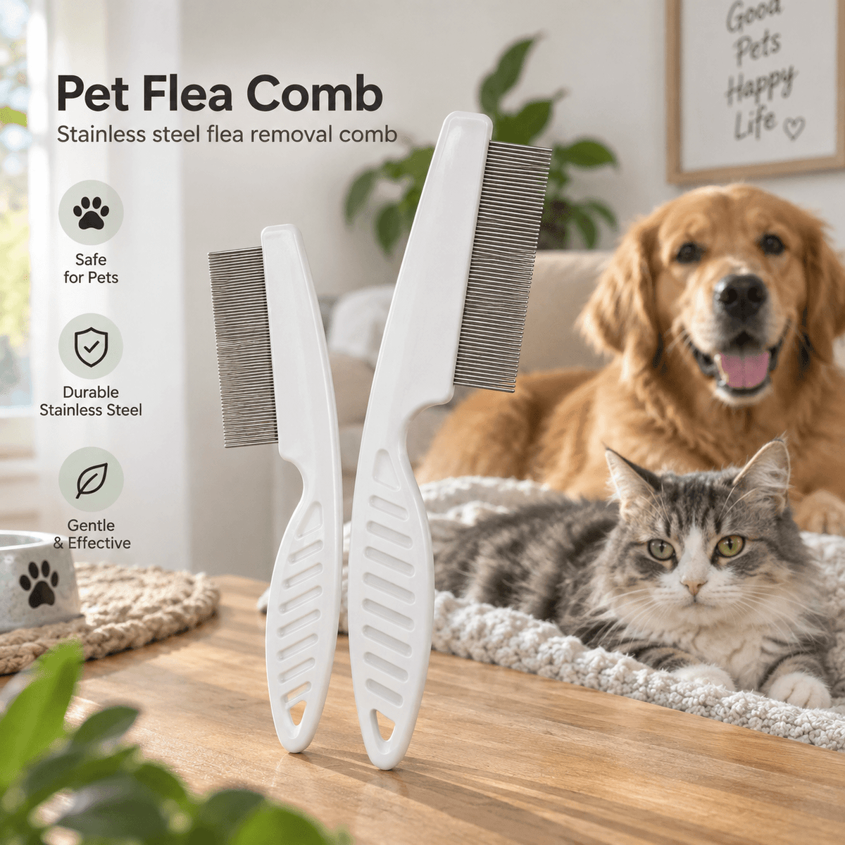 Gentle Flea Removal Comb