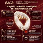 SKG G7 Pro-Fold Neck Massager – Titanium Edition