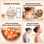 SKG G7 Pro-Fold Neck Massager – Titanium Edition