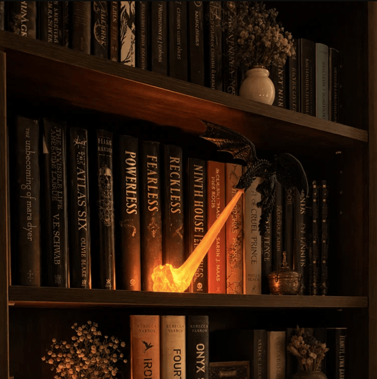 Floating Dragon Bookshelf Light