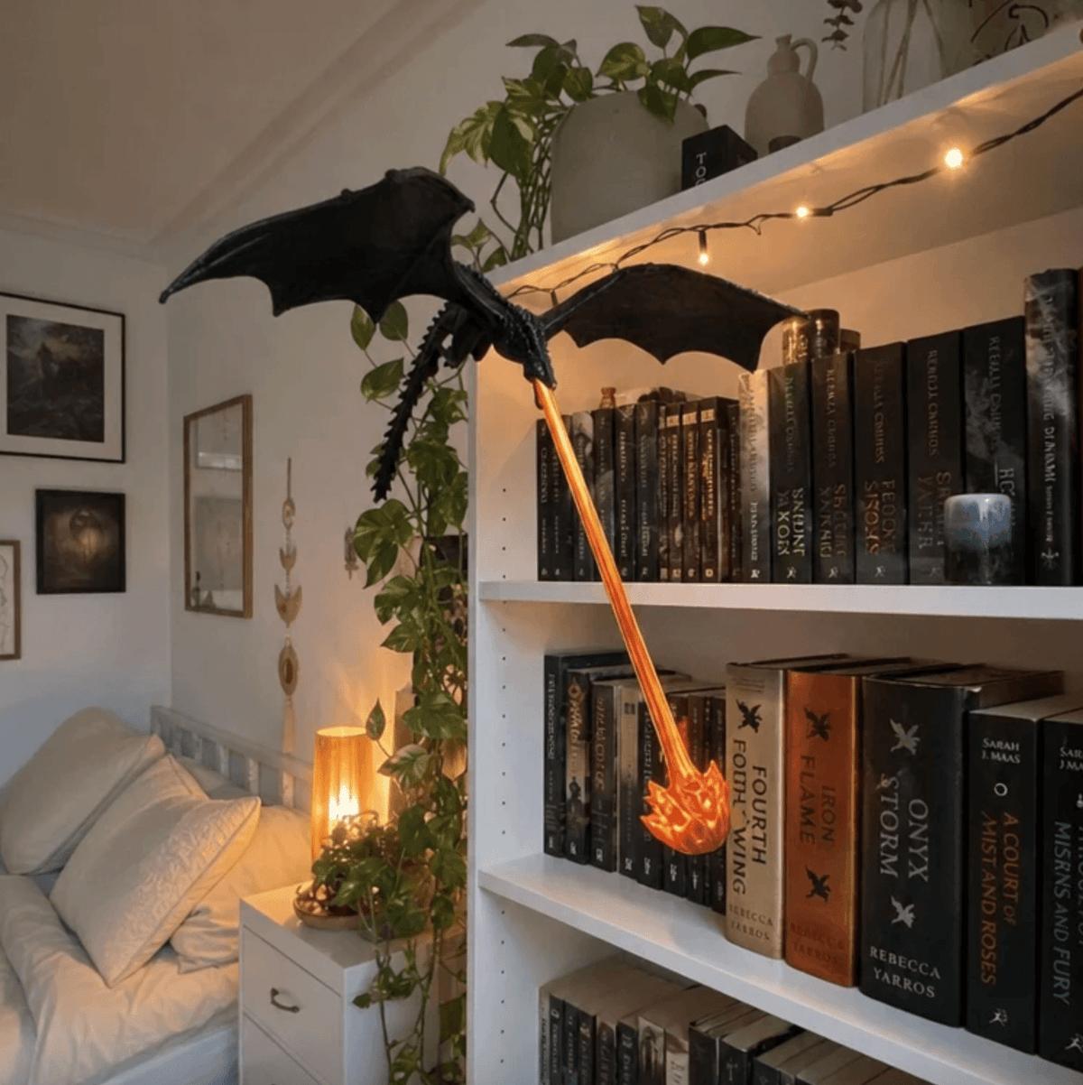 Floating Dragon Bookshelf Light