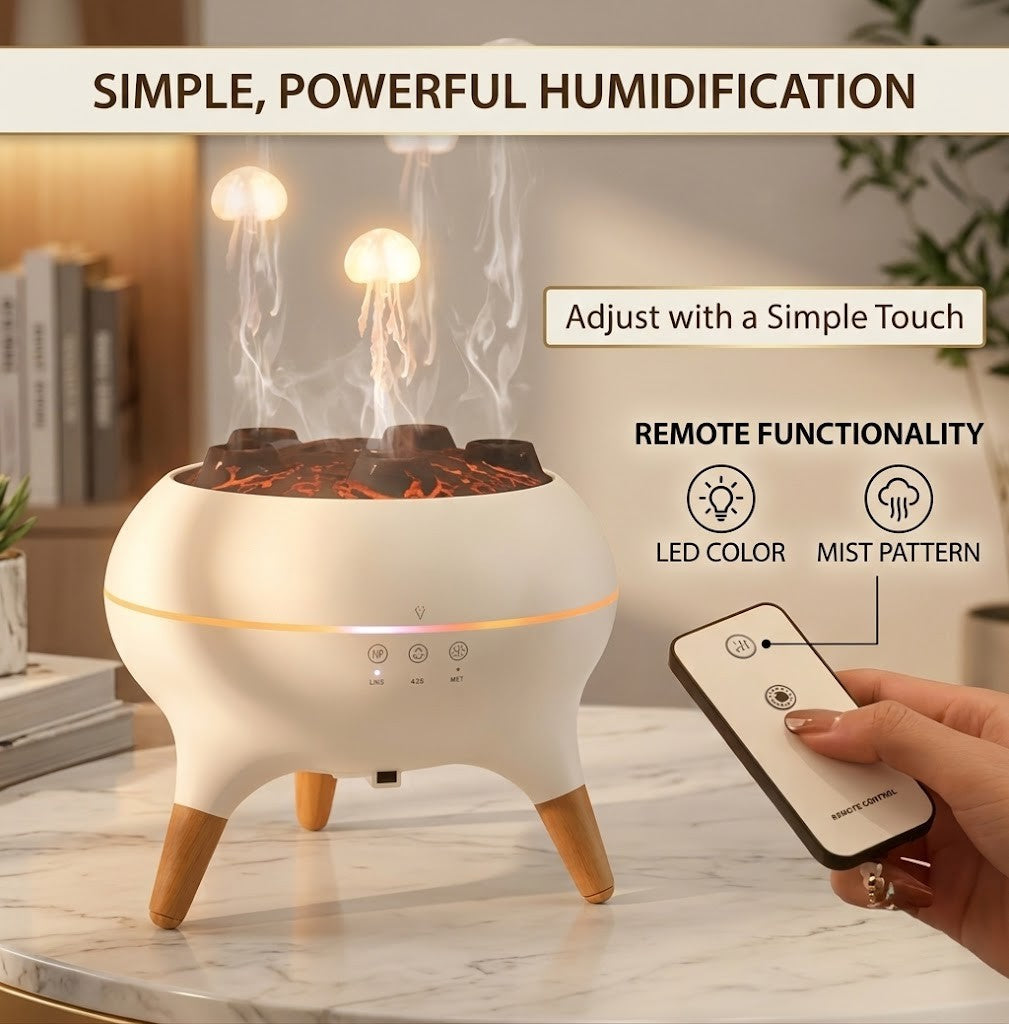 Jellyfish Aroma Diffuser with LED